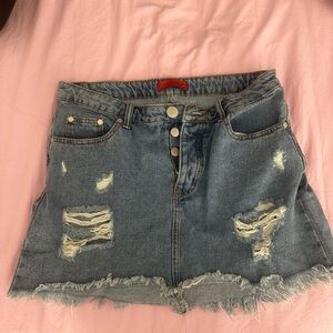 Denim skirt‎ worn twice